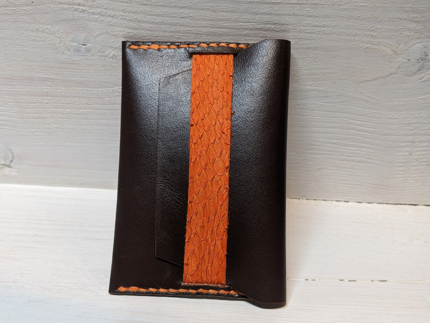 Porte-carte minimaliste en cuir
