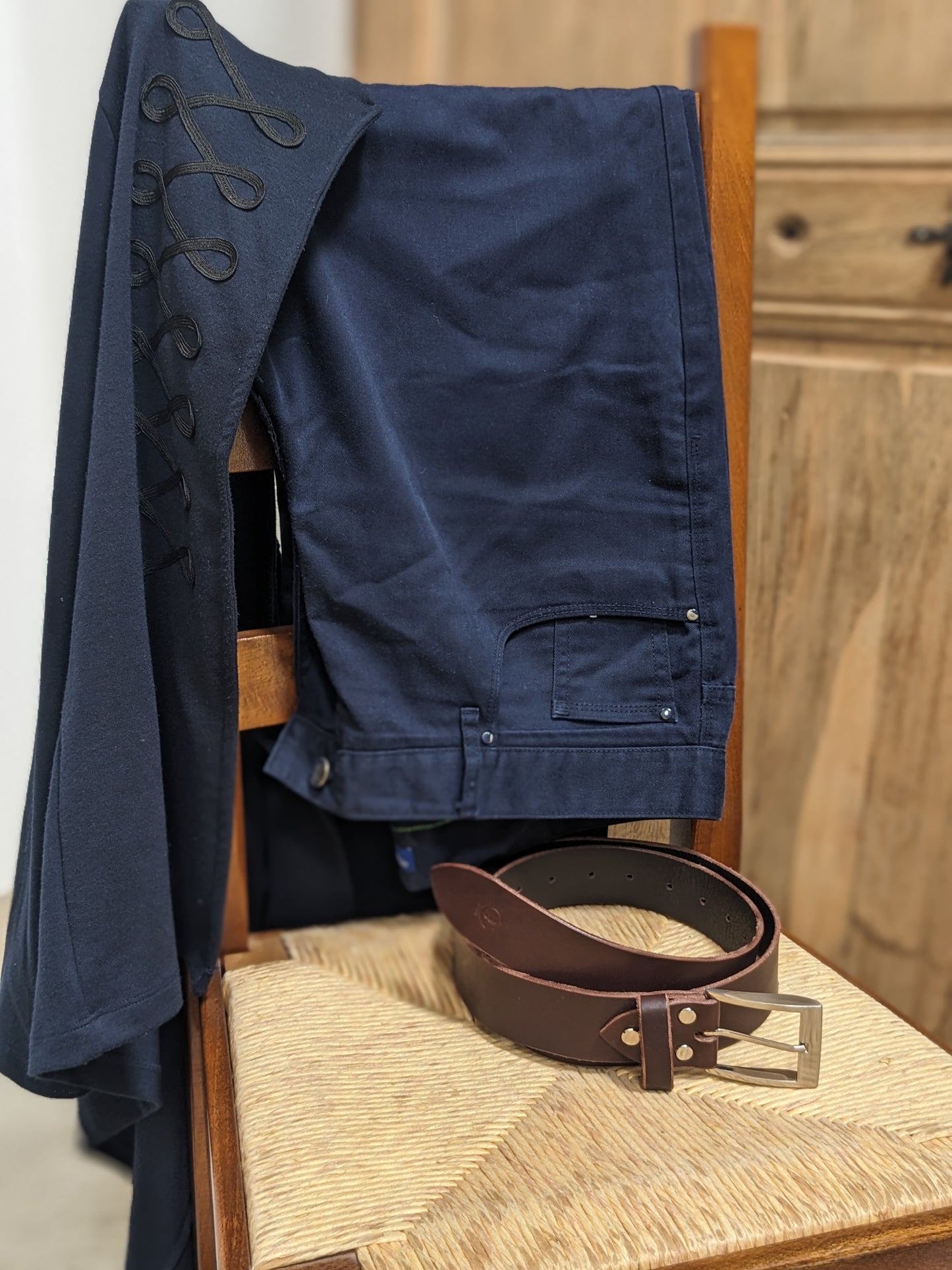 Ceinture en cuir tannage végétal