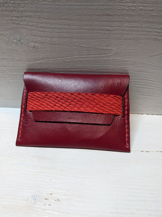 Porte-carte minimaliste en cuir