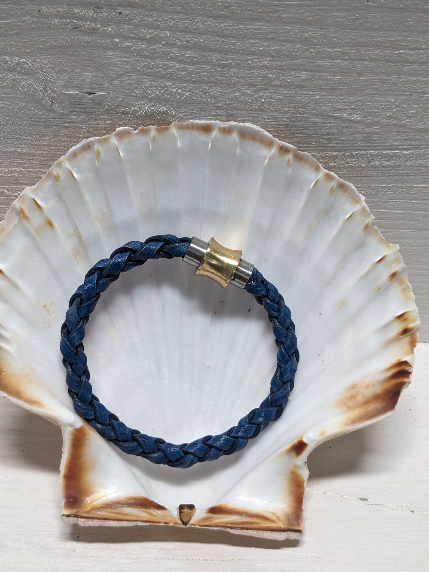 Bracelet tressé en lacet de cuir