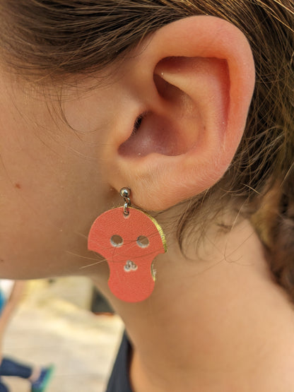 Boucles d'oreilles skull