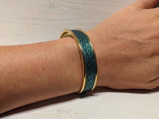Manchette cuir marin