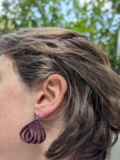 Boucles d'oreilles torsadées