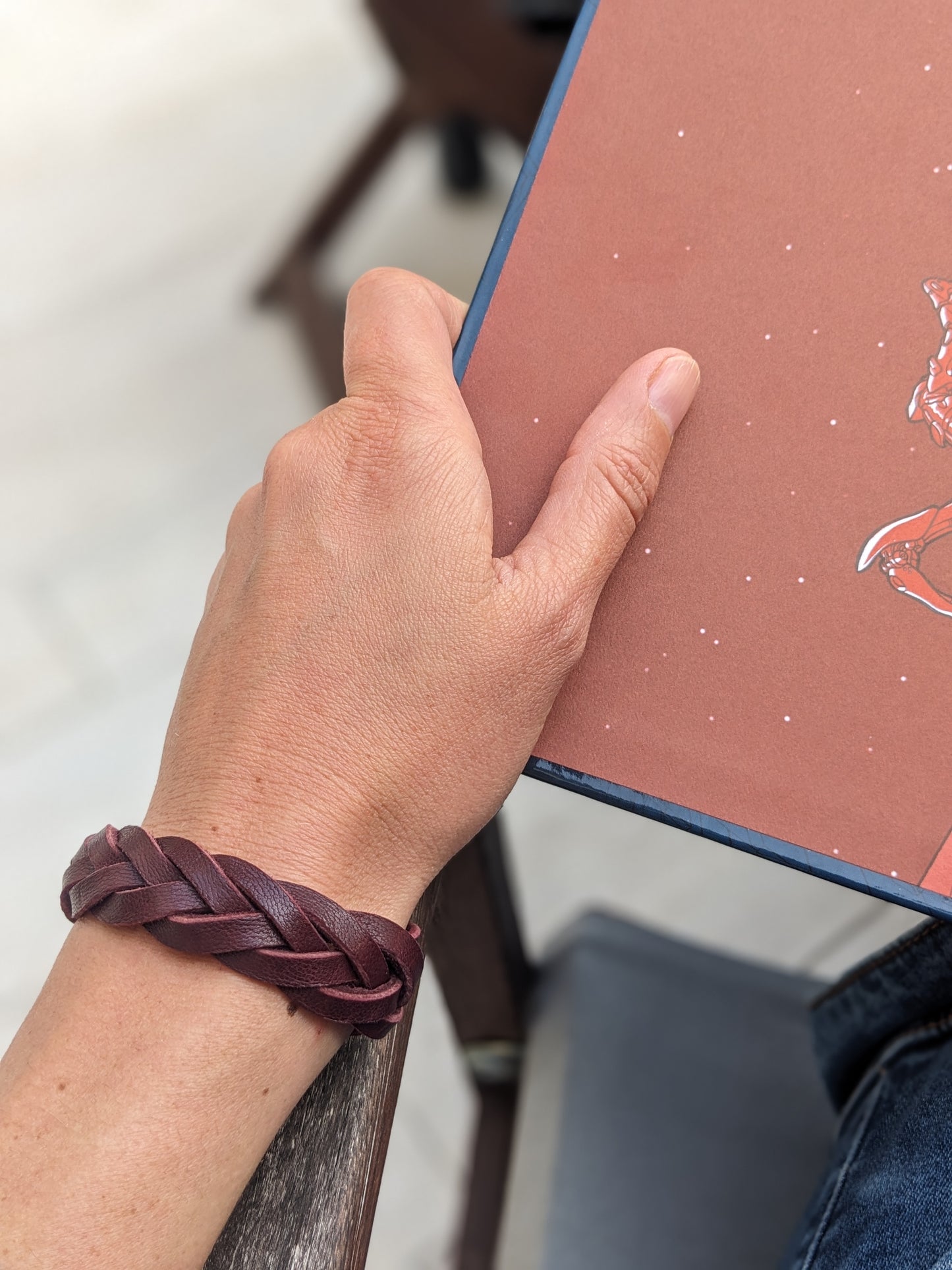 Bracelet en cuir tressé - Modèle unisexe