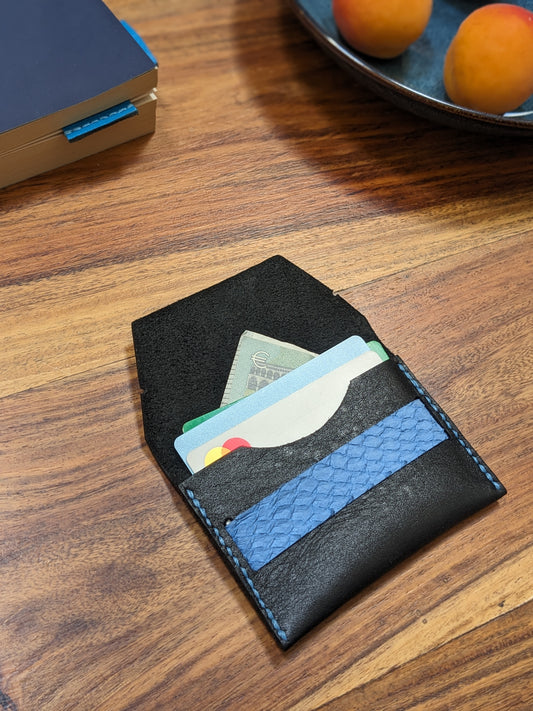 Porte-carte minimaliste en cuir
