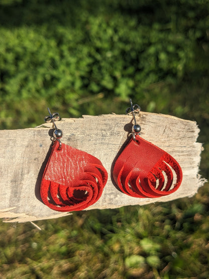 Boucles d'oreilles torsadées