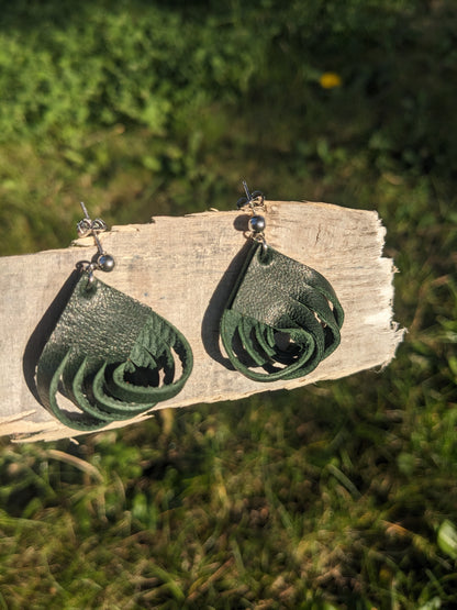 Boucles d'oreilles torsadées