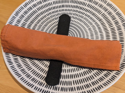 Rond de serviette en cuir personnalisable - cadeau invité mariage