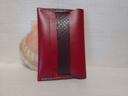 Porte-carte minimaliste en cuir